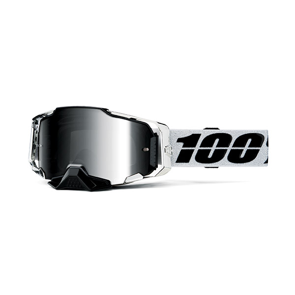 MASCHERA 100% ARMEGA ATAC - LENTE A SPECCHIO ARGENTO