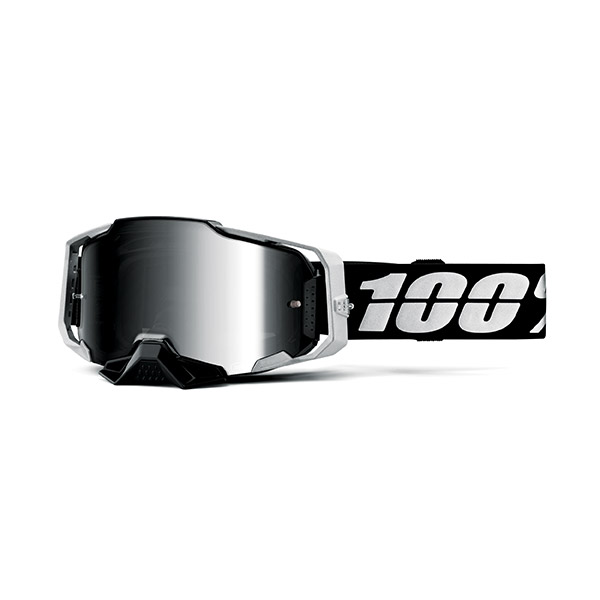 MASCHERA 100% ARMEGA RENEN S2 - LENTE A SPECCHIO ARGENTO