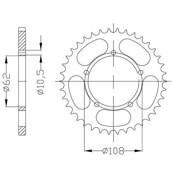 CORONA IN ACCIAIO P428 - Z50 (DIS.00002)