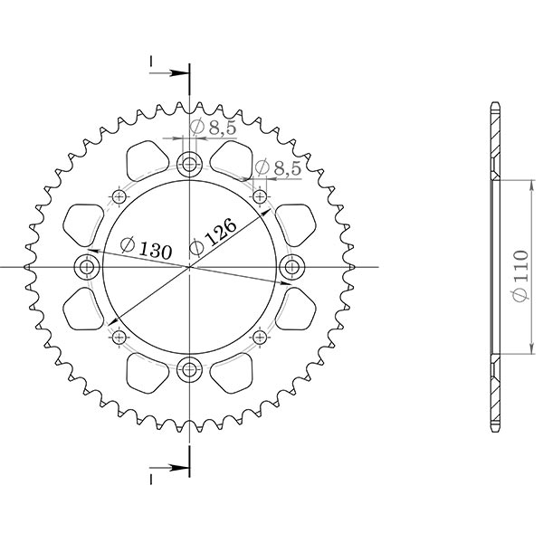 CORONA IN ACCIAIO P420 - Z47 (DIS.00009)