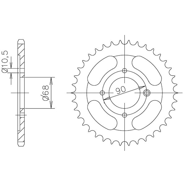 CORONA IN ACCIAIO P428 - Z53 (DIS.00014)