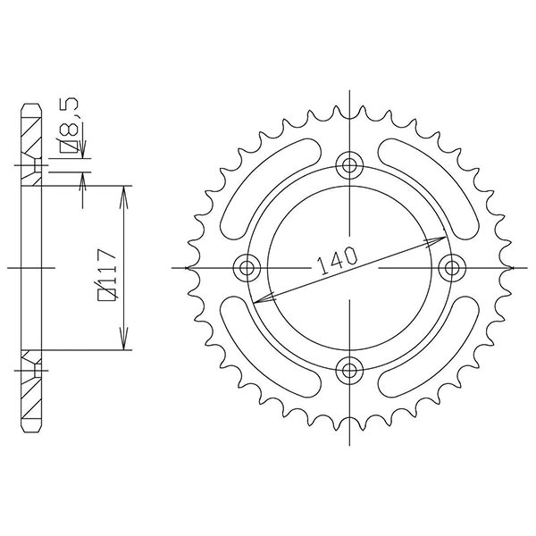 CORONA IN ACCIAIO P428 - Z48 (DIS.00020)