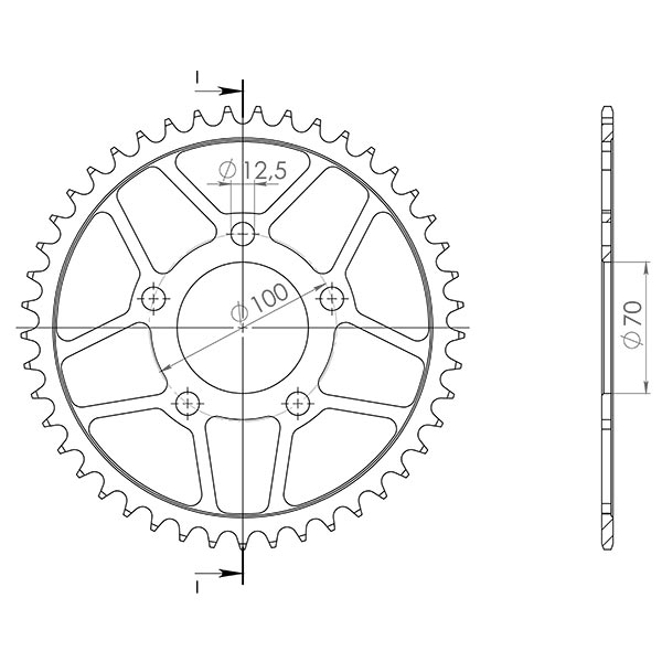 CORONA IN ACCIAIO P525 - Z45 (DIS.00033)