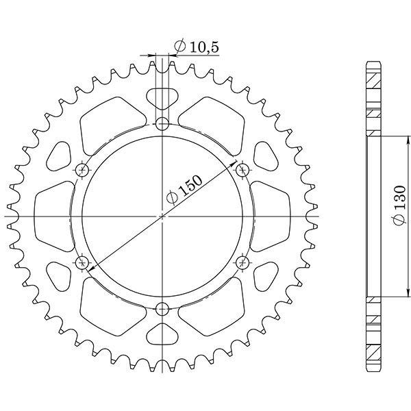 CORONA IN ACCIAIO P525 - Z47 (DIS.10502)