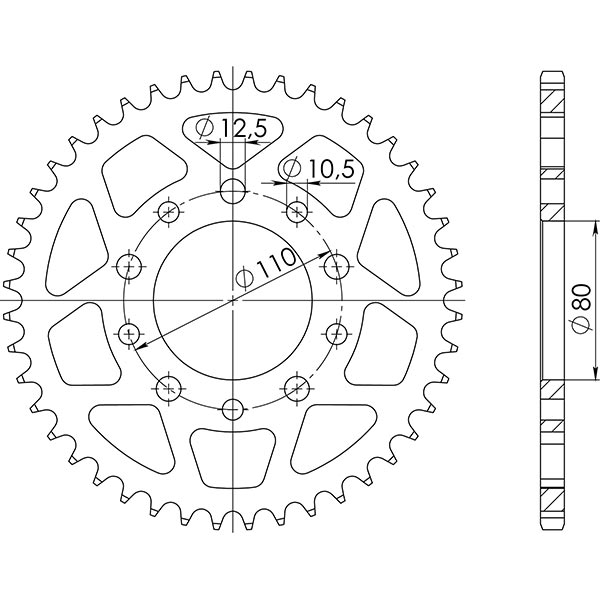 CORONA IN ACCIAIO P525 - Z44 (DIS.10504)