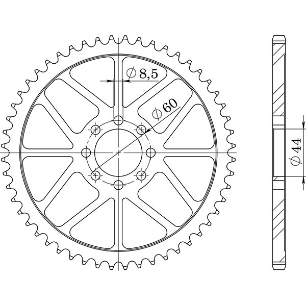 CORONA IN ACCIAIO P420 - Z52 (DIS.12078)