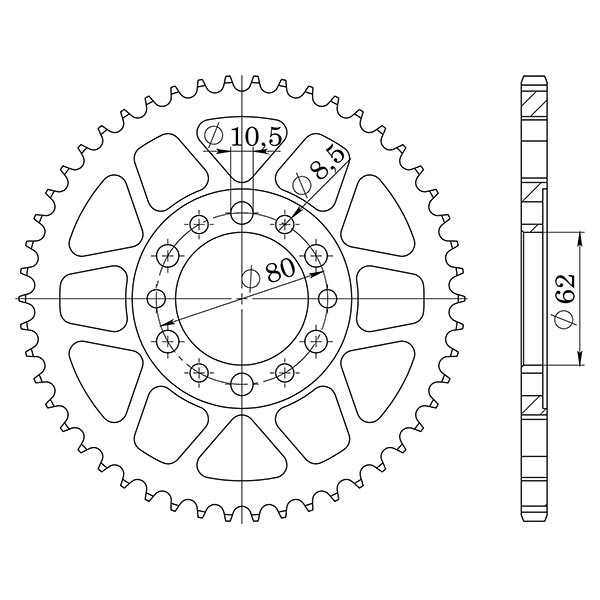 CORONA IN ACCIAIO P428 - Z51 (DIS.12208)
