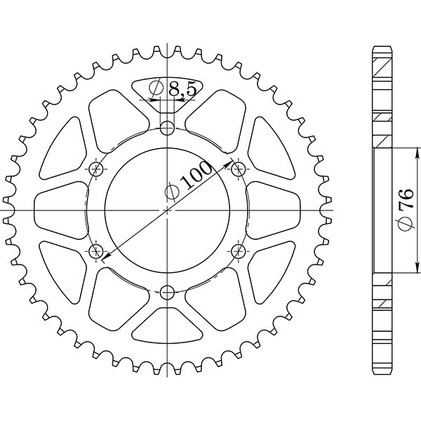 CORONA IN ACCIAIO P428 - Z48 (DIS.12222)