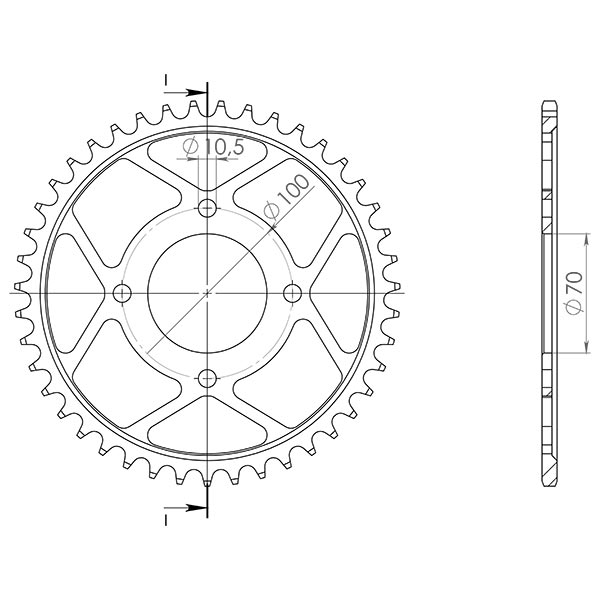 CORONA IN ACCIAIO P530 - Z41 (DIS.12302)