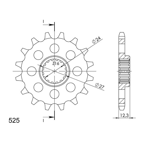 PIGNONE P525 - Z17 (DIS.22801)