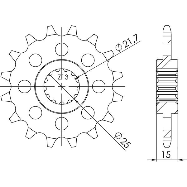 PIGNONE P525 - Z15 (DIS.88500)