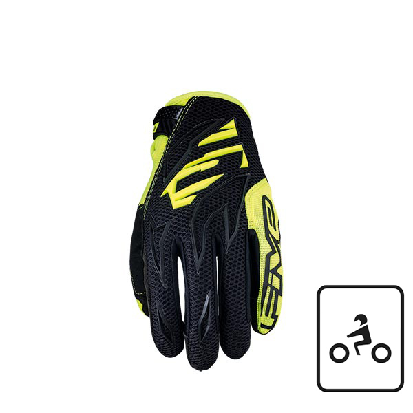 GUANTI FIVE MXF3 BLACK/FLUO YELLOW (S)