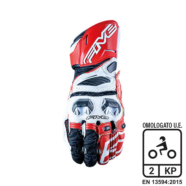 GUANTI FIVE RFX RACE WHITE/RED (XXXL)