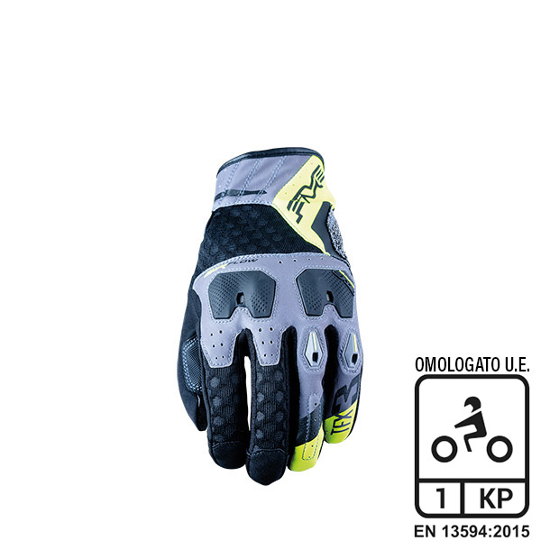 GUANTI FIVE TFX3 AIRFLOW GREY/FLUOYELLOW (M)